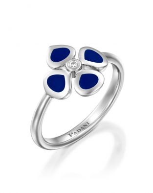 Violetto Blue Enamel Ring