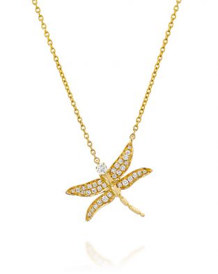 Dragonfly Diamonds Necklace