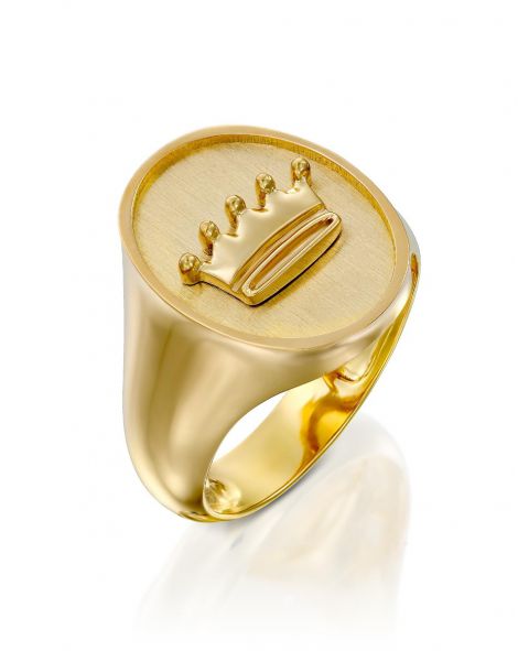 Signet Crown Ring