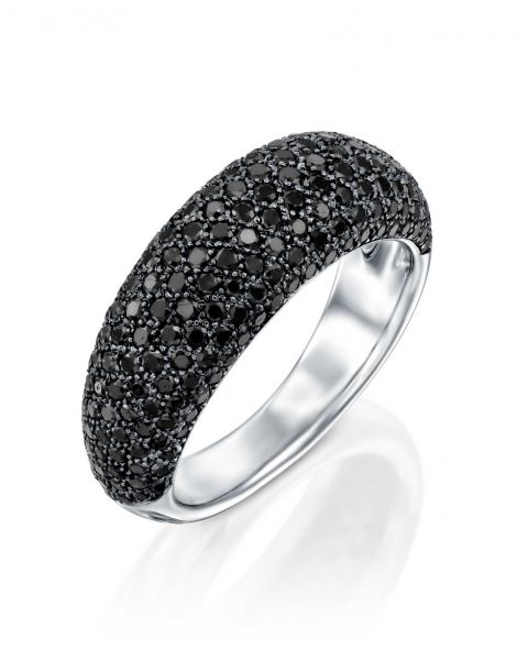 Black Diamonds Bombay Ring