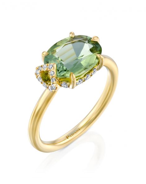 Midnight Green Tourmaline Ring