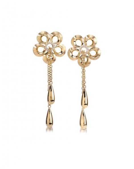 Violetto 5 Leaves Tie Earrings