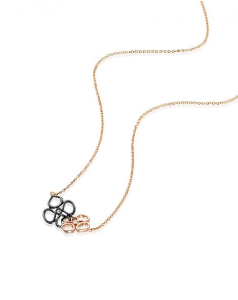 Two Violetto Flower Necklace