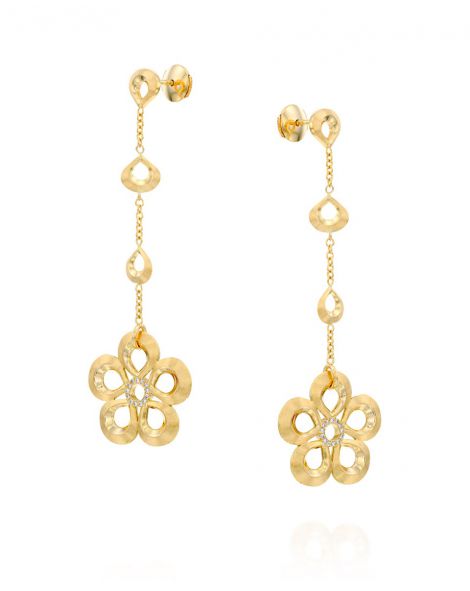 Violetto Flower Five Leaves Earrings