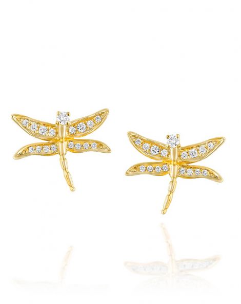 Dragonfly Diamonds Earrings