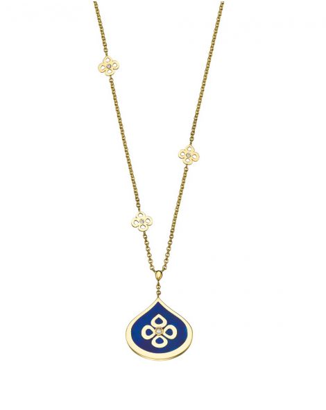 Violetto Blue Enamel Necklace