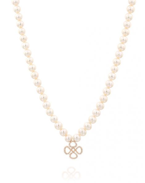 Violetto Contour Pearls Necklace