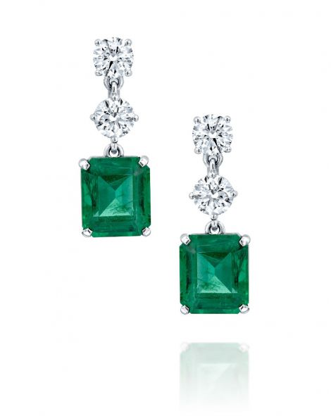 One Of a Kind Emerald Earrings