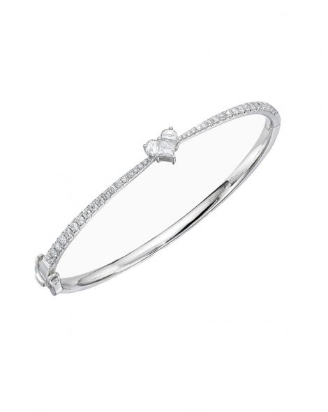 Lady Heart Bangle Bracelet
