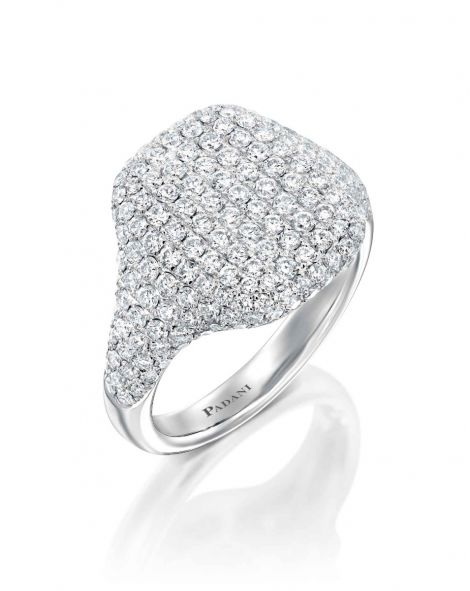 Diamonds Signet Ring