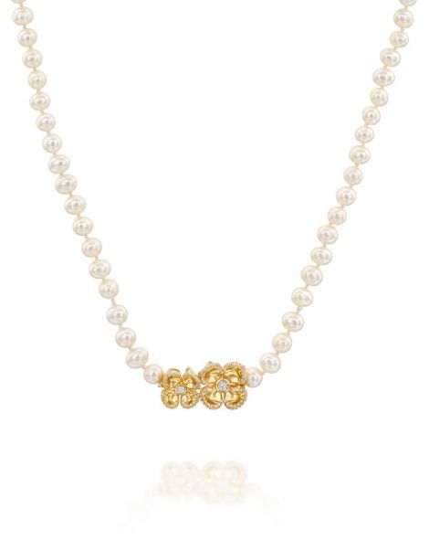 Violetto Shine Pearls Necklace