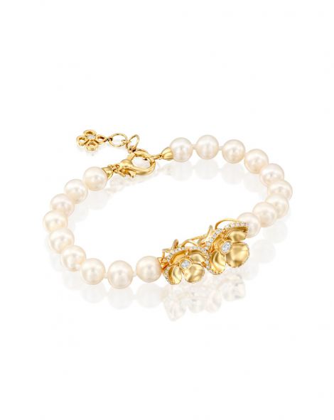 Violetto Shine Pearls Bracelet