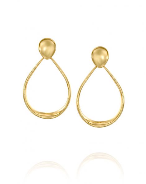 Gold By Padani Oval Hoop Earrings
