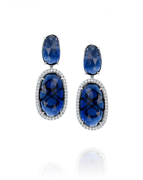 Violetto Blue Sapphire Earrings