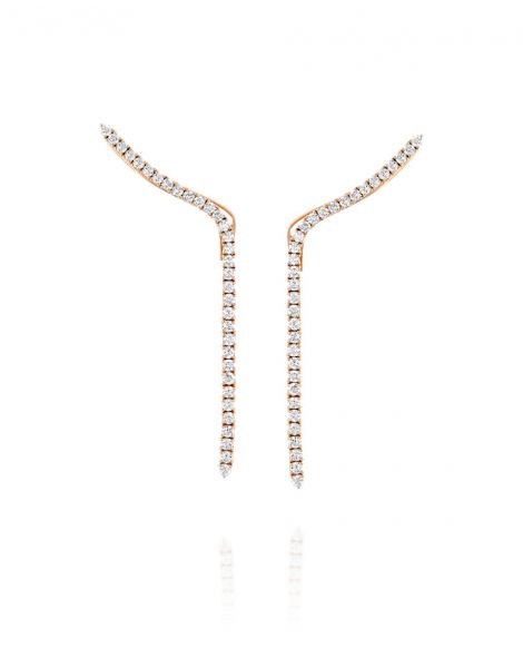 Diamond Climber Earrings