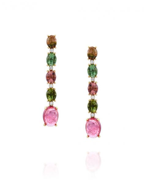 Nanis Multicolor Tourmaline Earrings