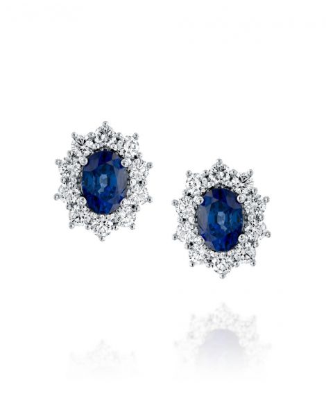 Blue Sapphire Earrings