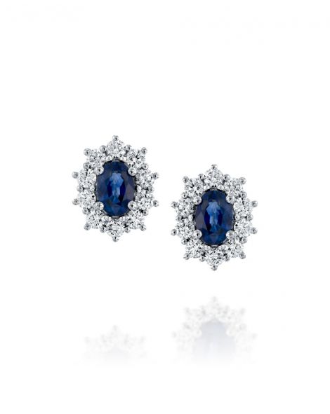 Blue Sapphire Earrings