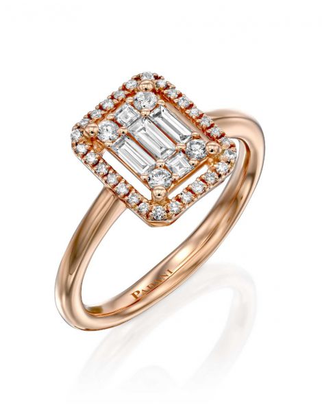 Rectangular Diamond Ring