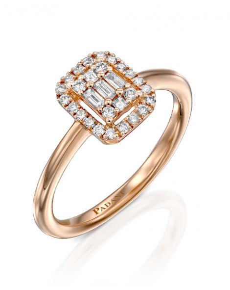 Rectangular Diamond Ring