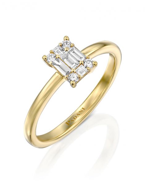Rectangular Diamond Ring