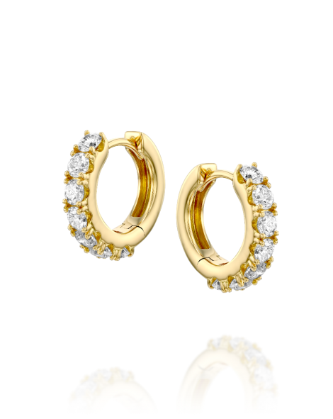 Diamond Hoop Earrings