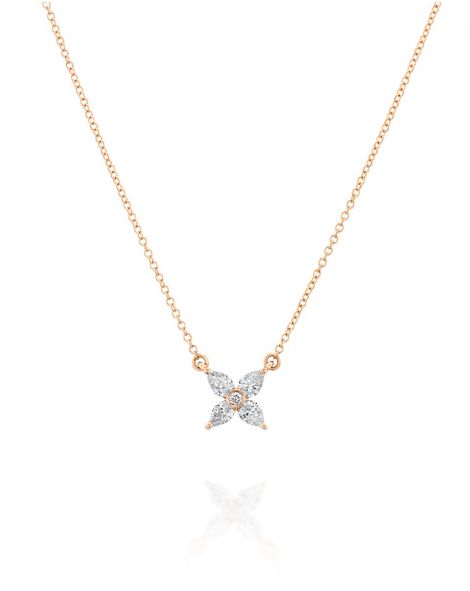 Diamond Flower Necklace