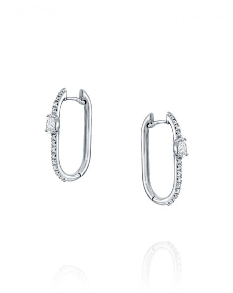 Diamond Hoop Earrings