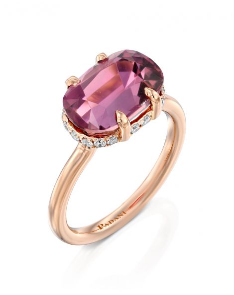 Midnight Pink Tourmaline Ring