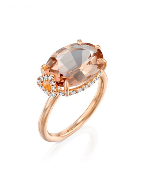 Midnight Pink Tourmaline Ring