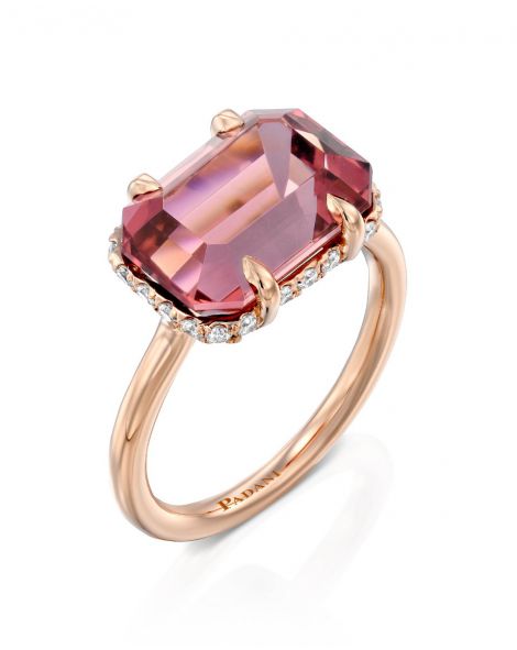 Midnight Pink Tourmaline Ring