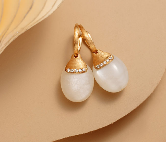 עגילי פנינה נאניס עגילי פנינה נאניס